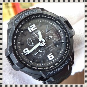 カシオ G-SHOCK スカイコックピット GW-4000A-1AJF ブラック タフソーラー 電波受信 50mm メンズ 腕時計 稼動品 Gショック CASIO