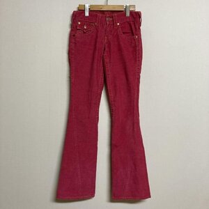 トゥルーレリジョン TRUE RELIGION JOEY コーデュロイ ローライズ フレアパンツ 11-803 その他ボトムス - マゼンタ / マゼンタ 無地