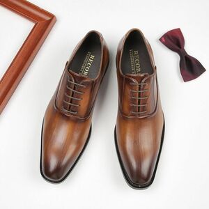 XX-3210-2 BROWN 44サイズ27cm程度 【新品未使用】 高品質 英国風スタイル/メダリオンドレスシューズ/都会的な洗練されたセンス