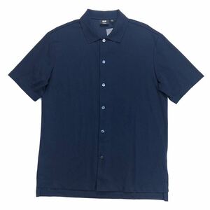 【送料360円】新品 UNIQLO × Theory ユニクロ ドライコンフォートフルオープンポロシャツ 男性用 メンズ Lサイズ タグ付き 未使用品 Q1