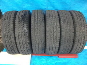 ★205/85R16　117/115　LT BLIZZAK ブリヂストンW979 スタッドレス 中古6本★