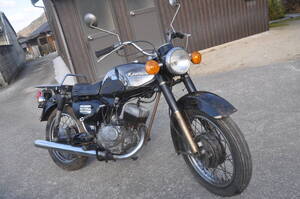 　絶版車！元祖旧車！カワサキKC125　１９７７年頃？ ２ストの出品です。キー付各部可動（ＣＬ。DT。XR。TS。KL）