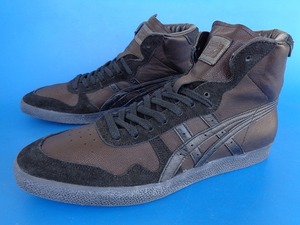 13878■美品 asics onitsukatiger TH3L3L MADE IN JAPAN アシックス オニツカタイガー ファブレ ジャパン 黒 レザー 25.5