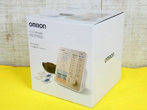 未使用！ OMRON オムロン HV-F9550 電気治療器 家庭用 低周波治療器 ヒーターサポーター付き＠80(6)