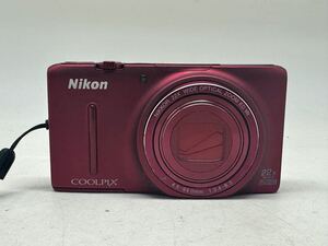 Nikon ニコン COOLPIX S9500 レッド コンパクトデジタルカメラ 充電器欠品のため動作未確認