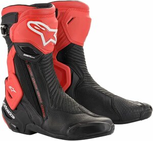 US 9.5 / EU 44 - ブラック/レッド - ALPINESTARS アルパインスターズ SMX Plus ベンテッド ブーツ