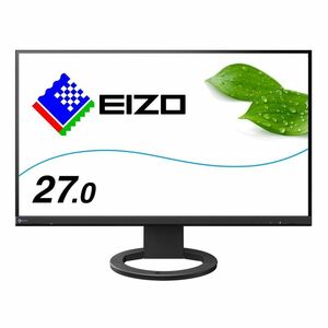 EIZO 27.0型フレームレスモニターFlexScan EV2760-BK(2560×1440/アンチグレアIPS/疲れ目軽減/ブラック/