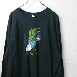 VOLCOM ボルコム プリントTシャツ ロングTシャツ ブラック 黒 sizeXL 美品