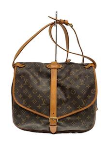 LOUIS VUITTON◆1)ソミュール30_モノグラム・キャンバス_BRW/PVC/BRW