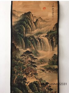 中国書画掛軸 掛絵 書画立軸 山水画 巻き物 中国・近現代 中堂画 装飾 装飾 掛絵 中国書画