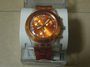  Swatch IRONY スウォッチ アイロニー diaphane Full Blooded Naranja　電池交換済み