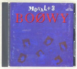 ●CD BOOWY「MORAL+3」1stアルバムの3曲追加再販盤 「IMAGE DOWN」「NO N.Y.」収録 氷室京介、布袋寅泰