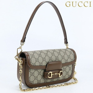 中古 グッチ 斜め掛け ショルダーバッグ レディース ブランド GUCCI グッチホースビット 1955 GGスプリーム 735178 92TCG 8563