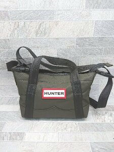 ◇ HUNTER ハンター トップ クリップ 2WAY カジュアル ミニショルダーバッグ カーキ系 レディース P