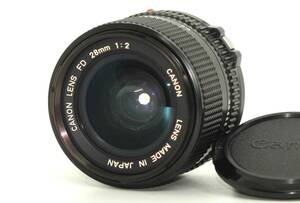 ★美品★ CANON キヤノン NEW FD 28mm F2 前後キャップ付属 #C529