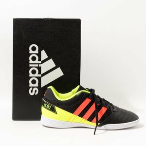 adidas アディダス HR0153 Super Sala J スーパーサラ フットサルシューズ ブラック イエロー 24cm ジュニア 子供靴 スポーツシューズ 靴