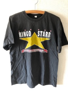 リンゴスター　オールスターバンド　初来日記念Tシャツ　L（実寸はM）サイズ64センチ×身幅48センチ　状態良好　送料250円