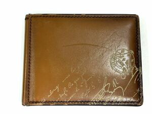 ベルルッティ 二つ折り財布 マネークリップ付き コンパクト ウォレット 鑑定済み ブランド