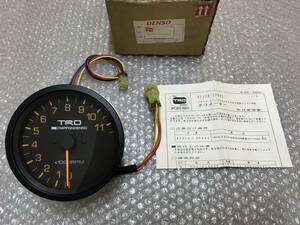 ☆新品絶版品☆ TRD タコメーター 11500rpm タコ メーター 83270-SP022 DENSO デンソー 108Φ AE86 AA63 KP61 TE37 TE27 TE71 TA22 TA27