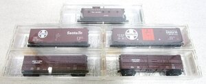 ■マイクロトレイン Nゲージ 貨車 外国車両 ５点セット DENVER & RIO GRANDE WESTERN / SANTA FE / Despatch Stock Car SOO LINE