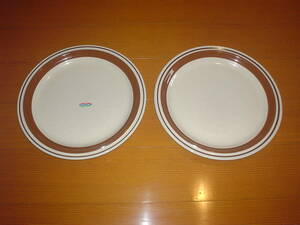新品　プレート　皿　２枚セット　Chateau Stone ware 電子レンジ オーブン対応　大皿