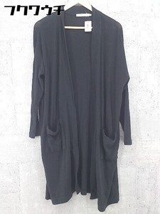 ◇ AZUL BY MOUSSY アズールバイマウジー 長袖 ニット カーディガン サイズM ブラック レディース