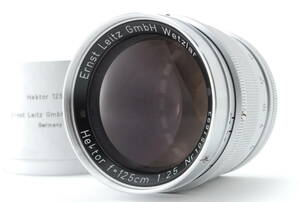 [B品]Leica Hektor 125mm F2.5★フード★ビゾフレックス★4740