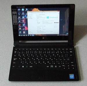 ノートPC Lenovo ideaPad Flex 10 20324 10.1インチ タッチパネル CPU Celeron N2840 HDD 320GB メモリー 2GB Windows8.1 64bit