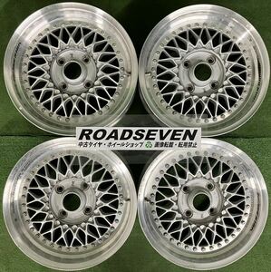 ★RAYS VOLK RACING レイズ ボルクレーシング★15×6.5J +19 4H PCD114.3 ハブ径:約73mm 4本セット 中古アルミ 腐食劣化有り★送料無料