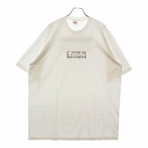 SUPREME シュプリーム 22AW Chicago Box Logo Tee シカゴ ボックスロゴクルーネック半袖Tシャツ カットソー ホワイト/シルバー