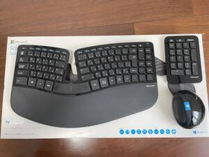 【中古品/やや難あり】Microsoft Sculpt Ergonomic Desktop マイクロソフト エルゴノミックデスクトップ L5V-00030【送料無料】