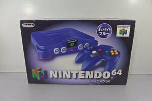 ◆未使用 任天堂(ニンテンドウ) NINTENDO64 本体 NUS-001 トイザらス限定 ミッドナイトブルー ニンテンドー64/ニンテンドウ64