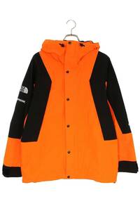 シュプリーム ノースフェイス ブルゾン Mountain Light Jacket サイズ:M パワーオレンジマウンテンライトジャケットブルゾン 中古 SB01