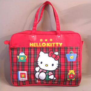 【未使用 新品】1990年代 当時物 ハローキティ 手提げ バッグ ( ビンテージ サンリオ レトロ Vintage Sanrio Hello Kitty )