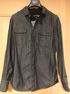 アルマーニ ジーンズ　デニムシャツ 　L サイズ 　ARMANI JEAN　長袖シャツ