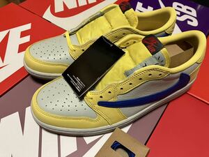 NIKE AIR JORDAN 1 LOW ウィメンズ エアジョーダン1 Low OG ×Travis Scott Canary WMNS US11 28.0cm SNKRS