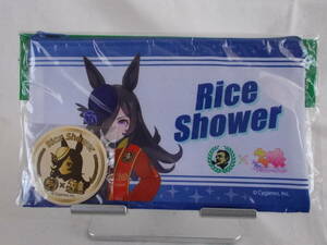 ウマ娘 缶バッジ付きポーチ～ライスシャワー☆Uma Musume Pretty Derby: Rice Shower☆サントリー BOSS購入特典 非売品 2023/02