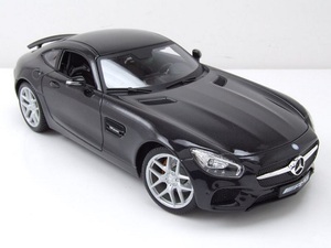 1/18 メルセデス ベンツ 黒 ブラック Mercedes AMG GT C190 metallic black 2015 1:18 Maisto 梱包サイズ80