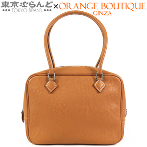 101747168 エルメス HERMES ミニ プリュム 20 □K刻印 ナチュラル シルバー金具 エプソン ハンドバッグ レディース