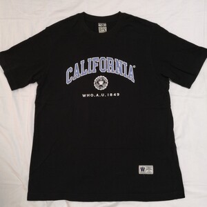 WHO.A.U Tシャツ XL 黒 california フーアーユー韓国