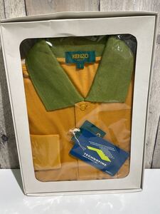 4990-1 KENZO GOLF 長袖ポロシャツ サイズ3 長袖 ポロシャツ テクノファイン 保管品