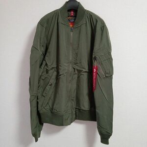 新品未使用 アルファインダストリーズ ALPHA INDUSTRIES MA-1 フライトジャケット L ポリエステル アメリカ USA古着 ビンテージ TA1400-019