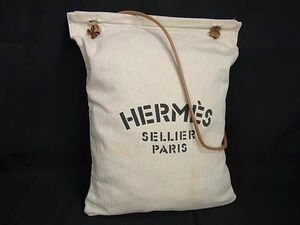 1円 HERMES エルメス アリーヌMM トワルシェブロン×レザー ゴールド金具 ワンショルダーバッグ 肩掛け アイボリー系 FB4805