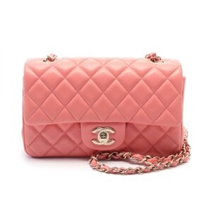 シャネル ミニマトラッセ20 ブランドオフ CHANEL レザー ショルダーバッグ ラムスキン 中古 レディース