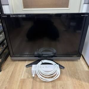 N)◎SHARP AQUOS/シャープ アクオス LC-32SC1 テレビ 32インチ 2010年製 リモコン無 ブラック 黒 動作未確認 ジャンク◎ R0138