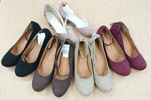 66★5足セット!!未使用展示品★NOFALL/ノーフォール★パンプス アンクルストラップ サイズLL 約24.0～24.5cm ブラック ブラウン ワイン色他