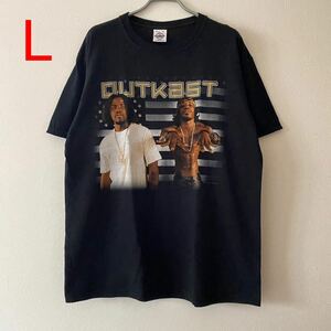 激レア Vintage Y2K OutKast Stankonia Tee L Black 2001 アウトキャスト スタンコニア Tシャツ Rap Band ラップT バンドT ビンテージ