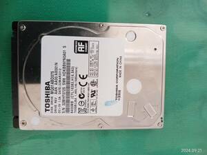 TOSHIBA MQ01AB075 2.5inch 9mm 750GB 4135回 3495ｈ 難有り