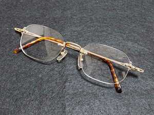 新品　renoma　レノマ　日本製　メガネ　眼鏡　高級感　上品　ツーポイント　ゴールド　綺麗