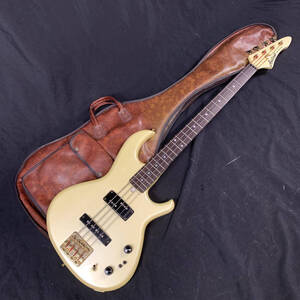 Aria Pro II アリアプロ RSB DELUXE エレキベース Electric Bass 日本製 Serial No.4121861 ホワイト系 ソフトケース付 ★ 簡易検査品